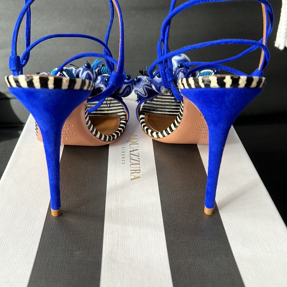 Aquazzura 105mm Tropicana Sandals Size 9 - Picture 6 of 8